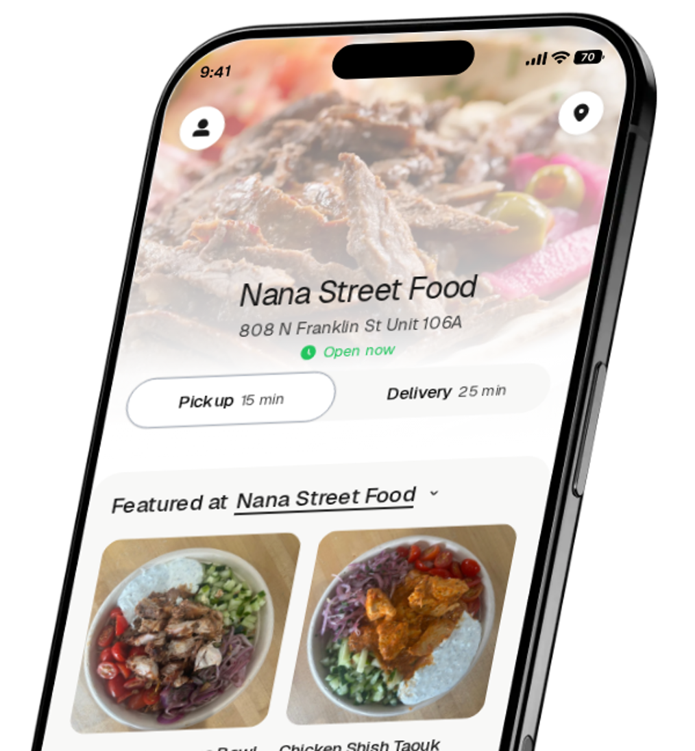 Nana Street Food app preview