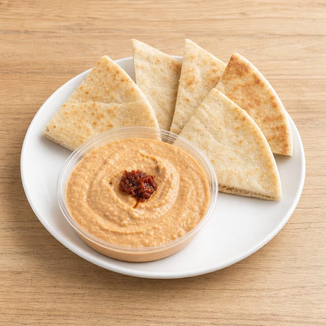 Red Pepper Hummus.