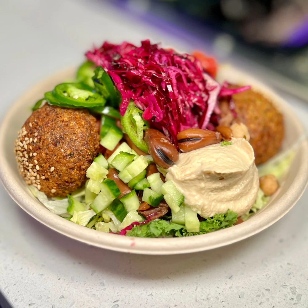 Nana Street Food - Falafel Bowl - Bold Eastern Mediterranean Flavors in Every Bite-High-Quality