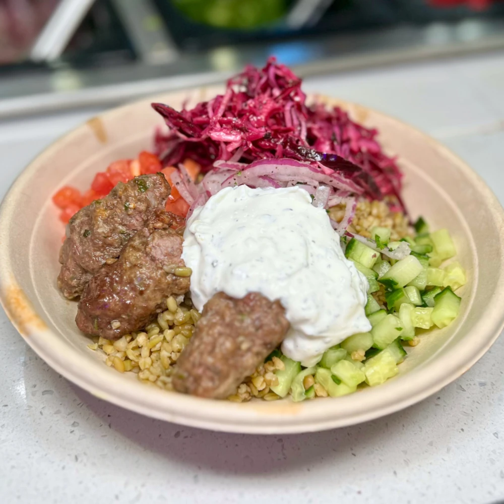 Nana Street Food - Kefta Lamb Bowl - Bold Eastern Mediterranean Flavors in Every Bite-High-Quality